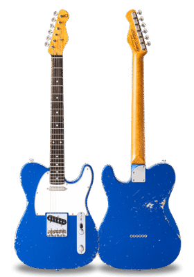 TRAD MASTER SERIES DELTA-S Lake Pracid Blue Heavy Aged Birdseye Maple on Macassar Ebony Neck