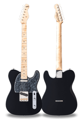 STANDARD SERIES DELTA-S Black Curly Maple on Curly Maple Neck