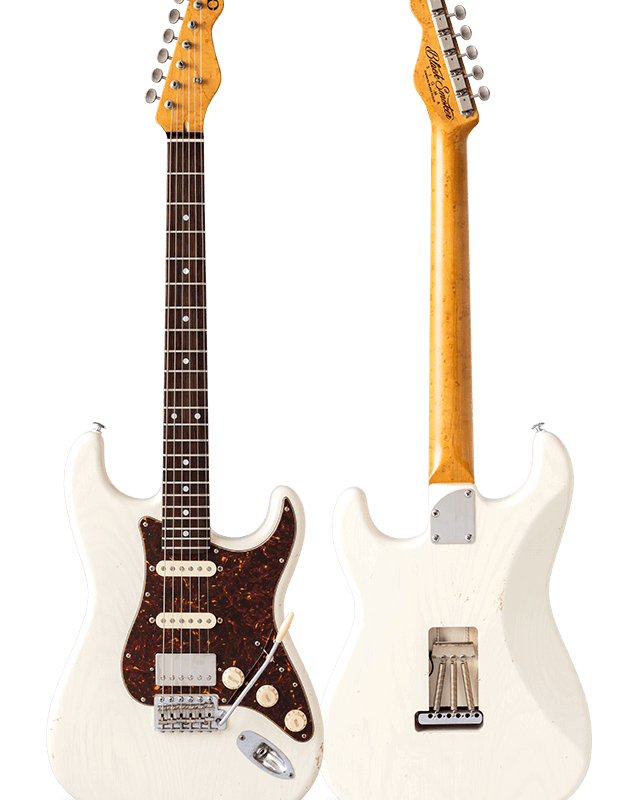TRAD MASTER SERIES SIGMA-SSH White Blonde Medium Aged Birdseye Maple on Macassar Ebony Neck