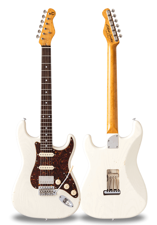 TRAD MASTER SERIES SIGMA-SSH White Blonde Medium Aged Birdseye Maple on Macassar Ebony Neck