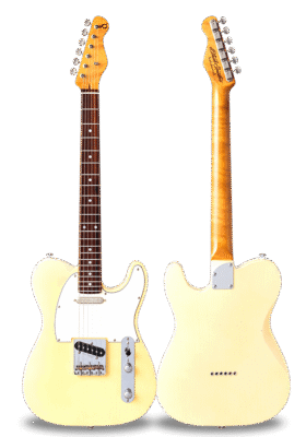TRAD MASTER SERIES DELTA-SA Blonde Medium Aged Curly Maple on Cocobolo Neck