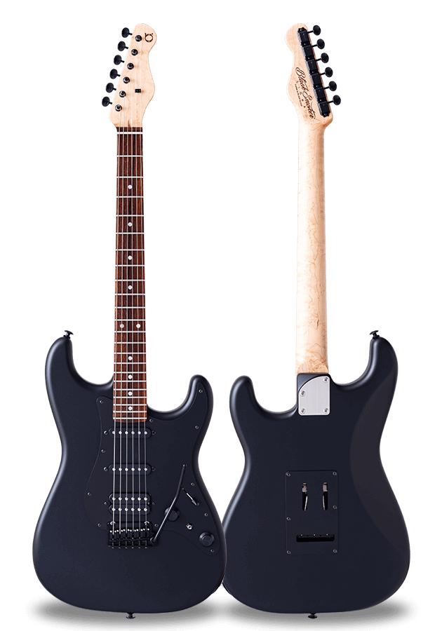 STANDARD SERIES SIGMA-SSH Matt Black Birdseye Maple on Cocobolo Neck