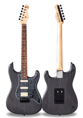 STANDARD SERIES SIGMA-SSH Trans Black Curly Maple on Kingwood Neck