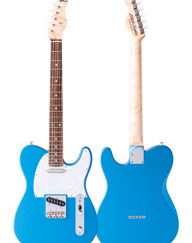 STANDARD SERIES DELTA-S Lake Pracid Blue Curly Maple on Kingwood Neck