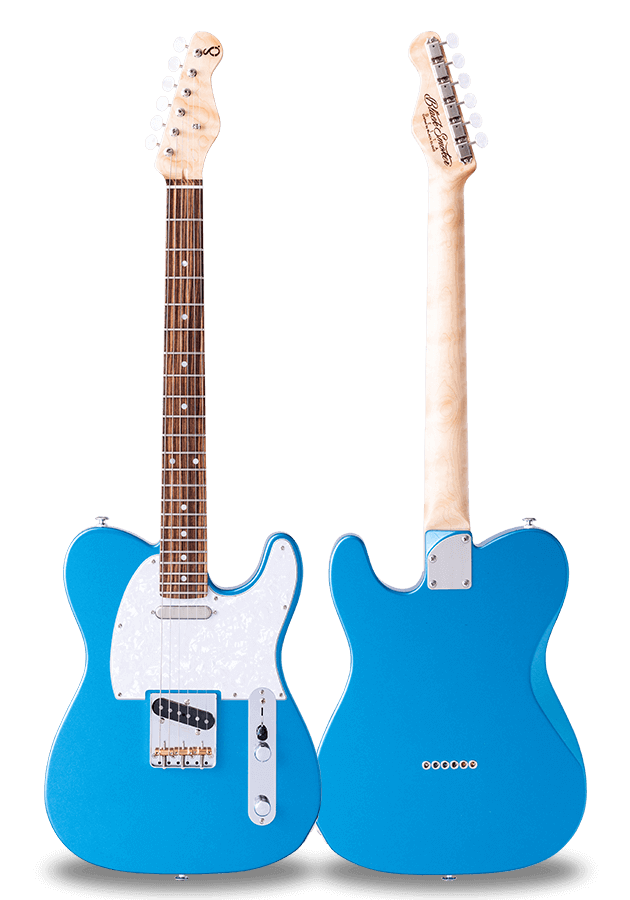 STANDARD SERIES DELTA-S Lake Pracid Blue Curly Maple on Kingwood Neck