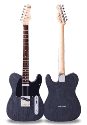 STANDARD SERIES DELTA-SA Black（Open Pore Matte）Birdseye Maple on Cocobolo Neck
