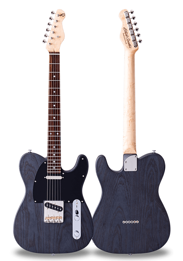 STANDARD SERIES DELTA-SA Black（Open Pore Matte）Birdseye Maple on Cocobolo Neck
