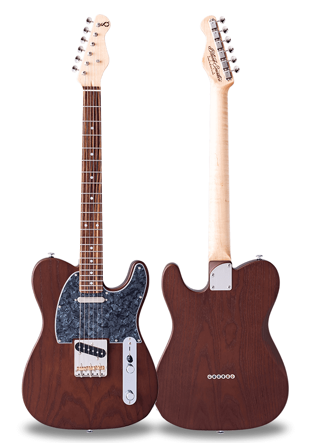 STANDARD SERIES DELTA-SA Walnut（Open Pore Matte）Curly Maple on Kingwood Neck