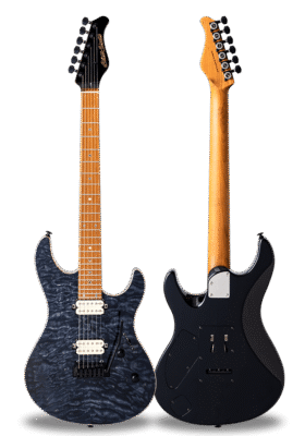 FUTURA-S HH Afro Blue / Honduras Mahogany Back Quilted Maple AAAAA Top Body