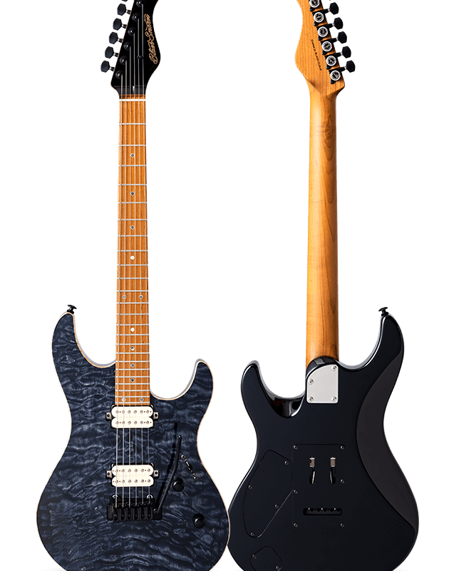 FUTURA-S HH Afro Blue / Honduras Mahogany Back Quilted Maple AAAAA Top Body