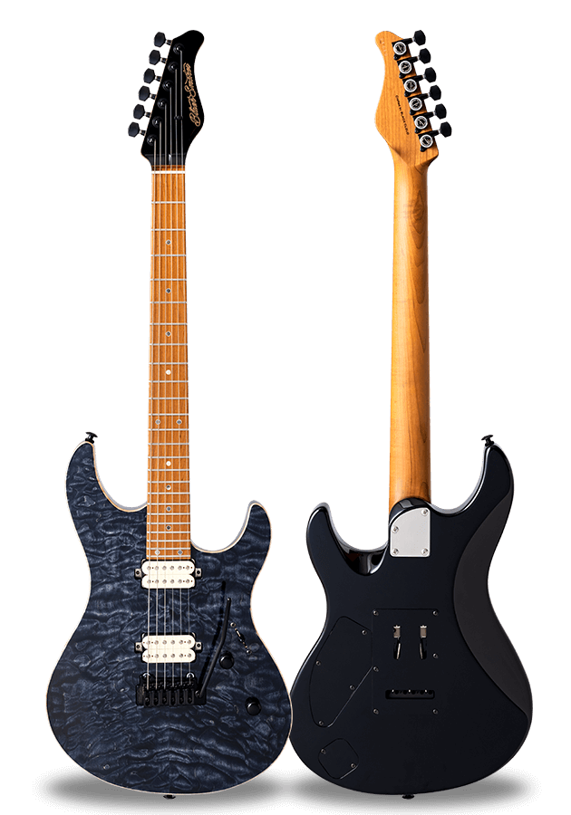 FUTURA-S HH Afro Blue / Honduras Mahogany Back Quilted Maple AAAAA Top Body