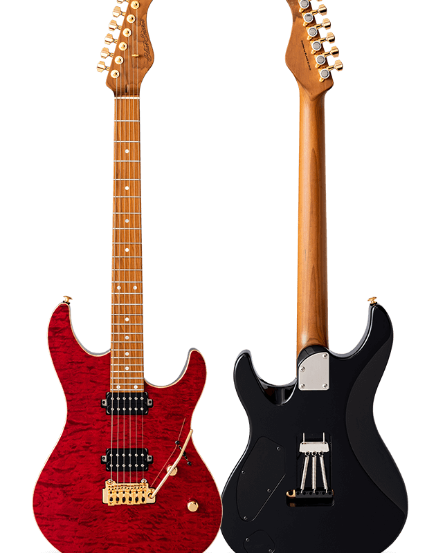 FUTURA-S HH LTD Transparent Red / Alder Back AAAAA Quilted Maple Top Body