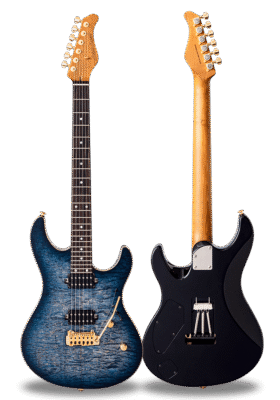 FUTURA-S HH LTD Lazuli Blue / Alder Back AAAAA Quilted Maple Top Body