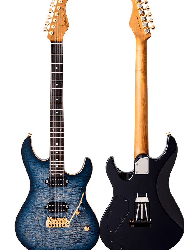 FUTURA-S HH LTD Lazuli Blue / Alder Back AAAAA Quilted Maple Top Body