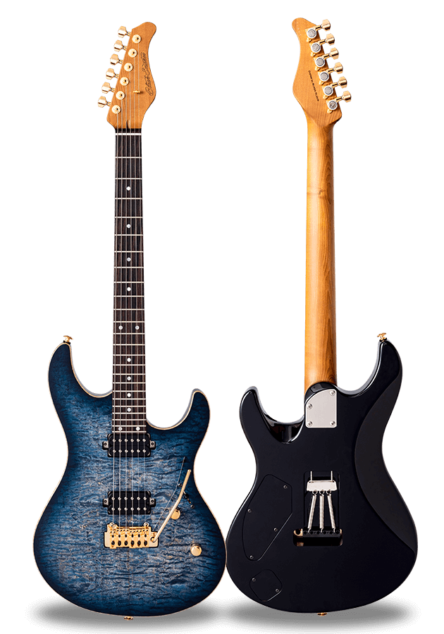 FUTURA-S HH LTD Lazuli Blue / Alder Back AAAAA Quilted Maple Top Body