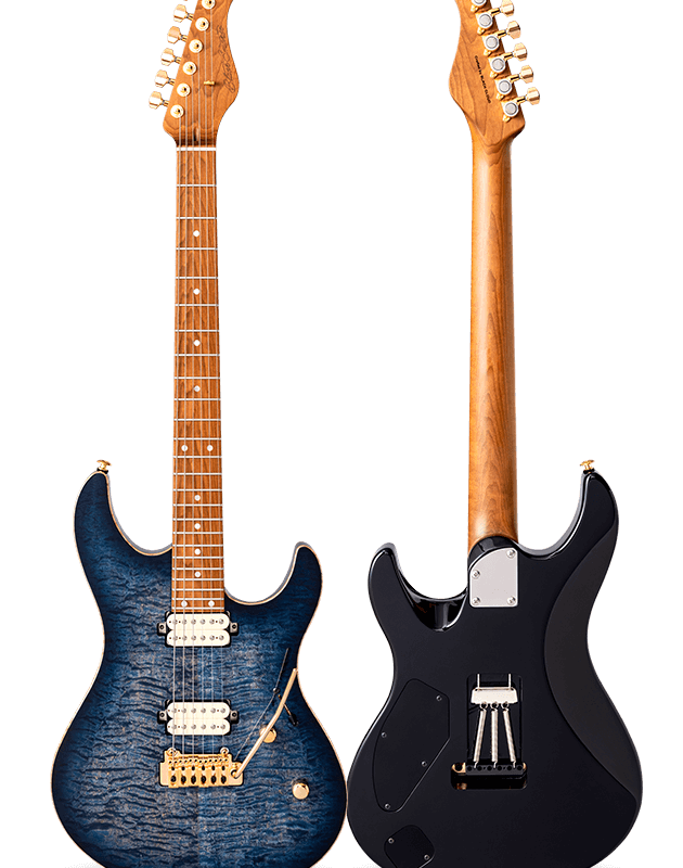 FUTURA-S HH LTD Lazuli Blue / Alder Back AAAAA Quilted Maple Top Body