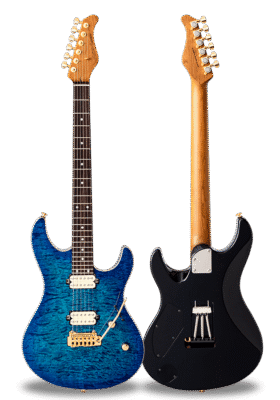 FUTURA-S HH LTD Turquoise Blue / Alder Back AAAAA Quilted Maple Top Body