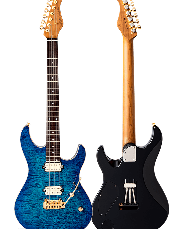 FUTURA-S HH LTD Turquoise Blue / Alder Back AAAAA Quilted Maple Top Body