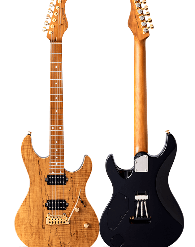 FUTURA-S HH LTD Koa Brown / Alder Back Spalted Maple Top Body