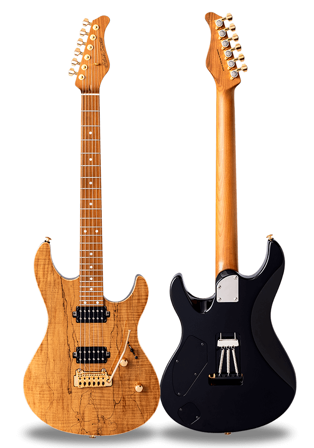 FUTURA-S HH LTD Koa Brown / Alder Back Spalted Maple Top Body