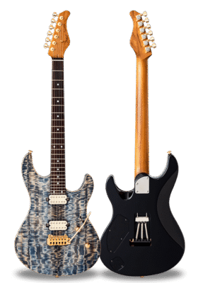 FUTURA-S HH LTD Faded Lazuli Blue / Alder Back Figured Eucalyptus Top Body