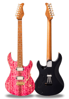 FUTURA-S HH LTD Transparent Pink / Alder Back Figured Eucalyptus Top Body