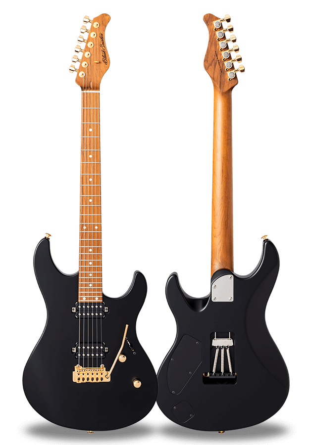 FUTURA-S HH Matte Black / Alder Body Roasted Maple Fingerboard