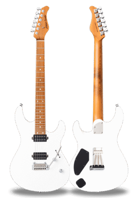 FUTURA-S HH Matte Pearl White / Alder Body Roasted Maple Fingerboard