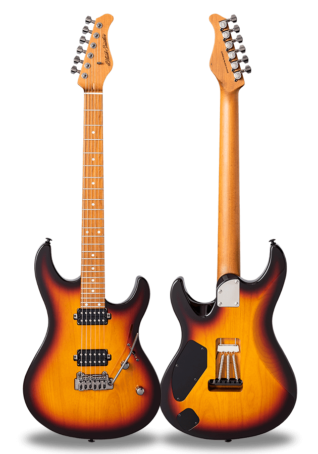 FUTURA-S HH 3 Tone Sunburst / Alder Body Roasted Maple Fingerboard