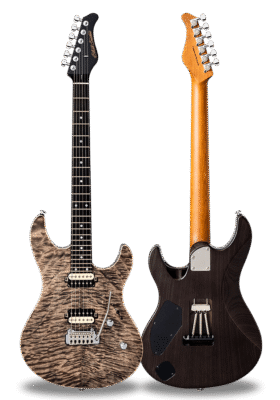 FUTURA-S HH LTD Black Sand / Ash Back AAAA Quilted Maple Top Body