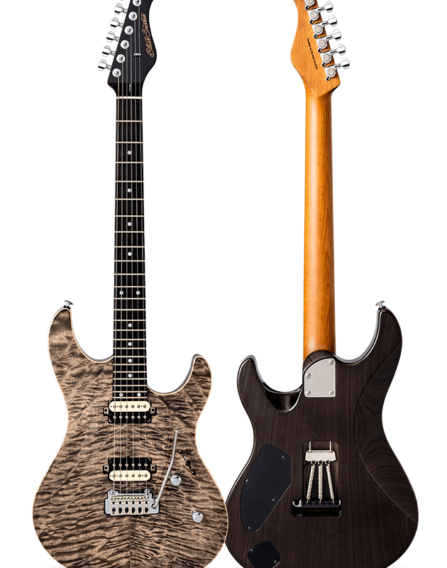 FUTURA-S HH LTD Black Sand / Ash Back AAAA Quilted Maple Top Body
