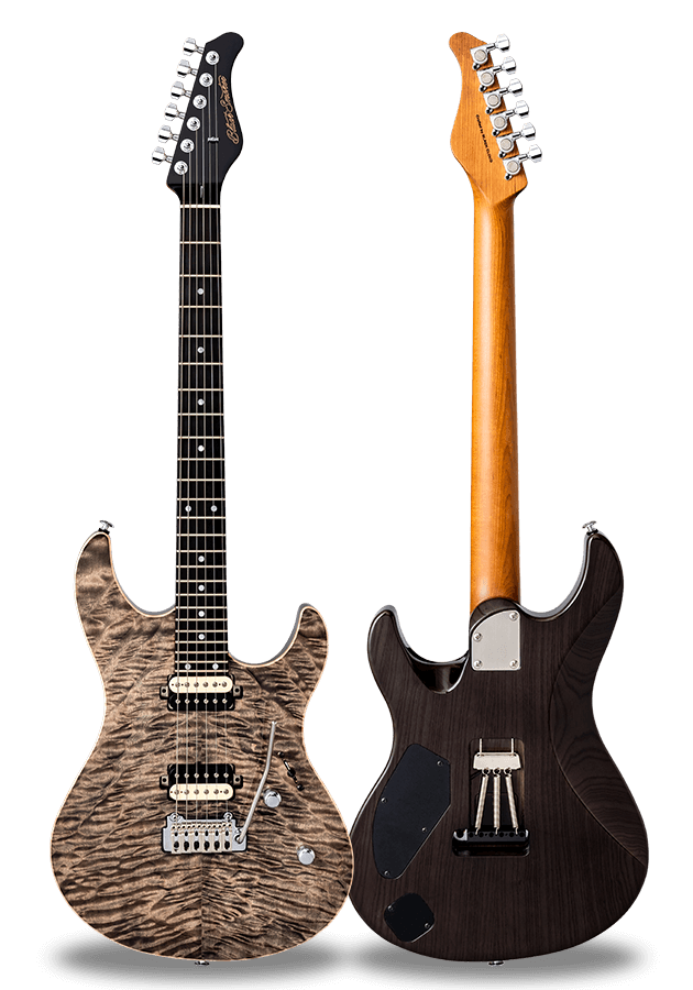 FUTURA-S HH LTD Black Sand / Ash Back AAAA Quilted Maple Top Body