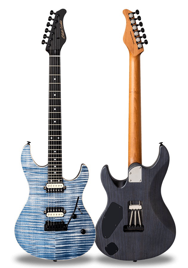 FUTURA-S HH LTD Faded Lazuli Blue / Ash Back AAAAA Flame Maple Top Body