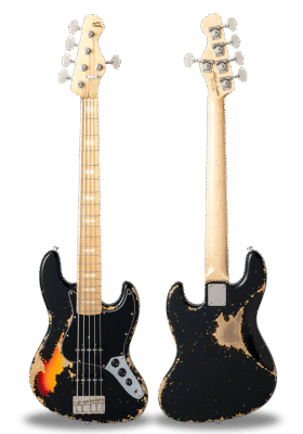 TRAD MASTER SERIES BETA-J5 Black over Sunburst Heavy Aged