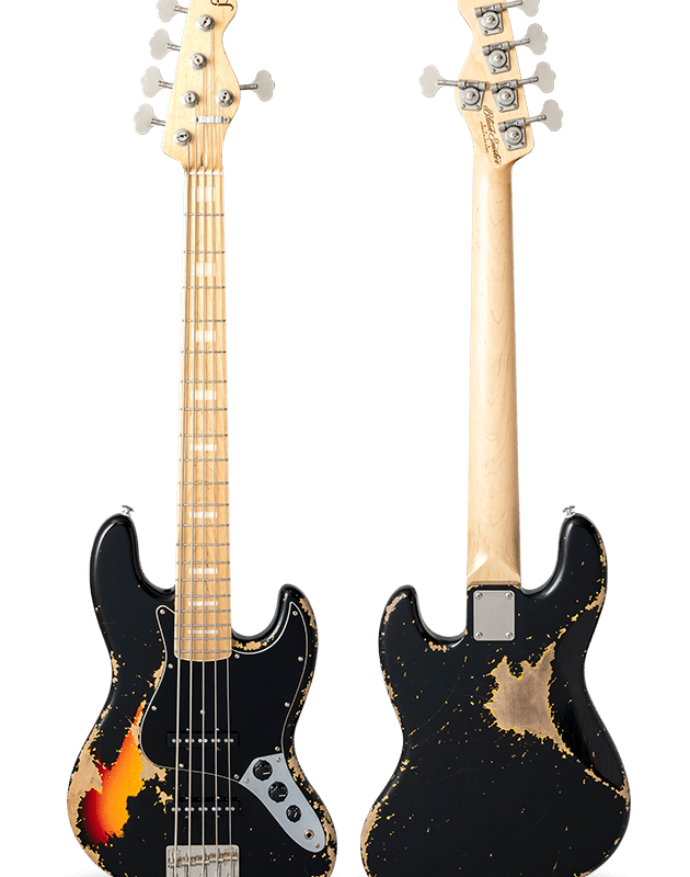 TRAD MASTER SERIES BETA-J5 Black over Sunburst Heavy Aged