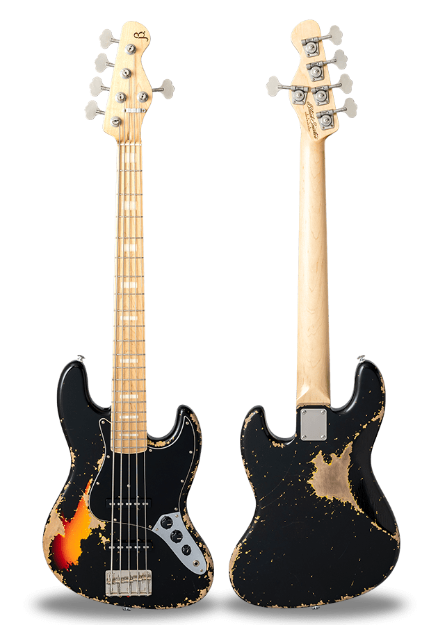 TRAD MASTER SERIES BETA-J5 Black over Sunburst Heavy Aged