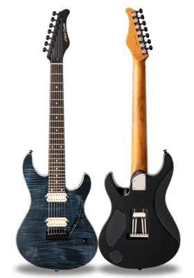 FUTURA-S7 HH LTD Afro Blue / Ash Back AAAAA Flame Maple Top Body