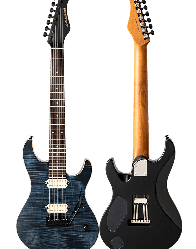 FUTURA-S7 HH LTD Afro Blue / Ash Back AAAAA Flame Maple Top Body