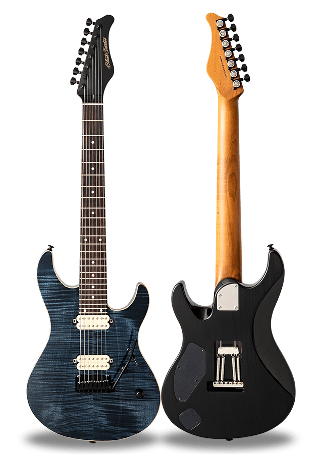 FUTURA-S7 HH LTD Afro Blue / Ash Back AAAAA Flame Maple Top Body