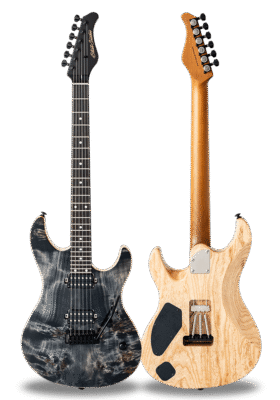 FUTURA-S HH LTD Transparent Black / Ash Back Poplar Burl Top Body