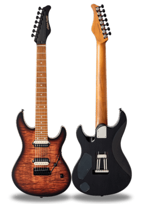 FUTURA-S7 HH LTD Sienna Burst / Fiji Mahogany Back Exotic Wood Top Body