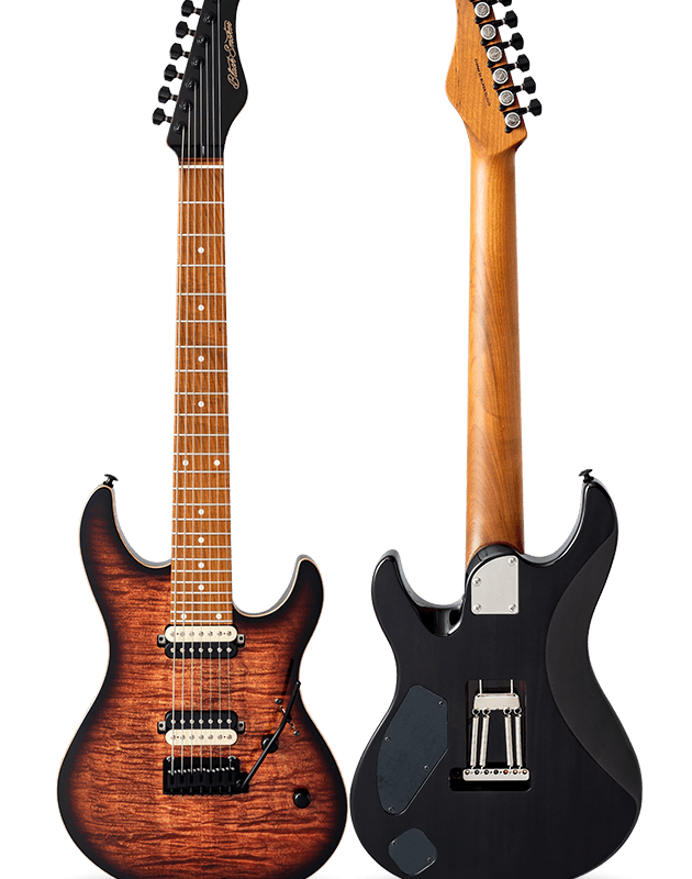 FUTURA-S7 HH LTD Sienna Burst / Fiji Mahogany Back Exotic Wood Top Body