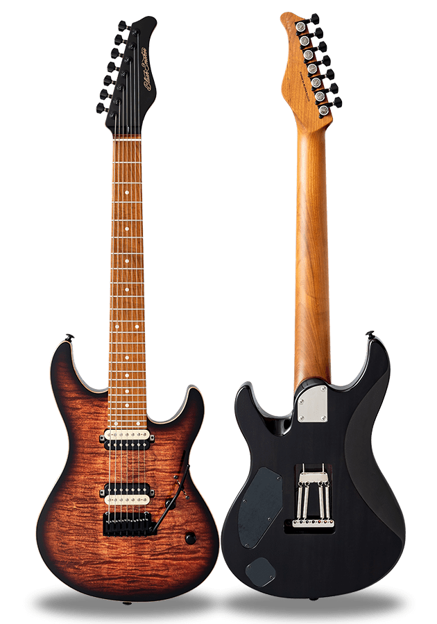 FUTURA-S7 HH LTD Sienna Burst / Fiji Mahogany Back Exotic Wood Top Body
